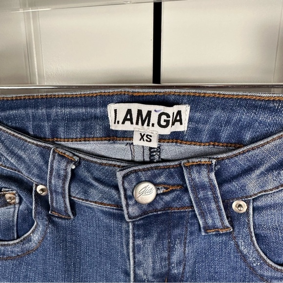 I.AM.GIA Low Rise Distressed Flared Jeans - Picture 5 of 8